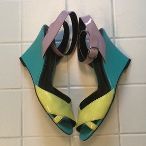 Marc Fisher patent leather sandal